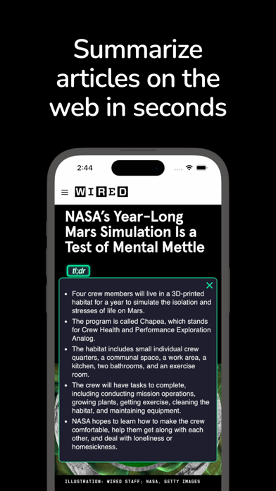 tldr AI Summarizer screenshot 3