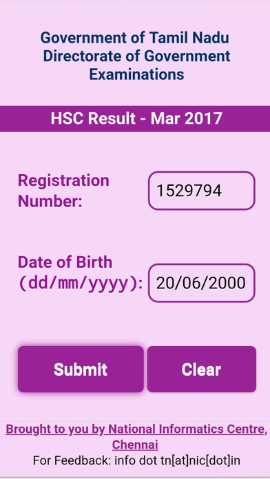 TN HSE Result screenshot 2