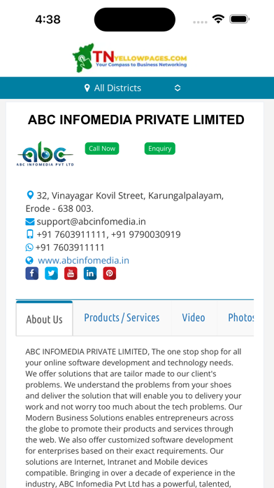 TN Yellow Pages screenshot 2