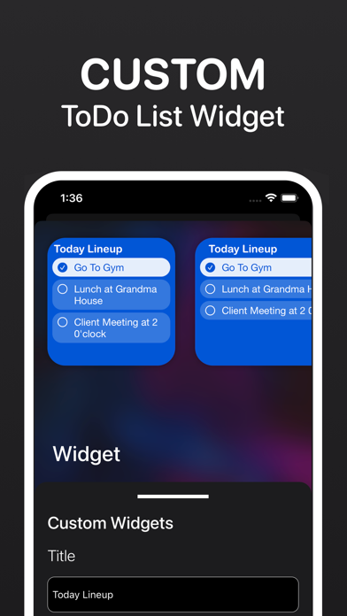 To Do List Widget - Simple screenshot 5