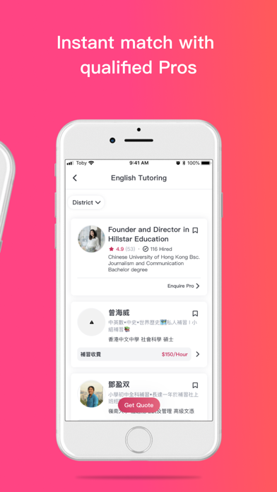 Toby – Hire Local Service screenshot 4