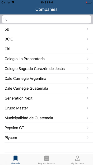 TOC Manuals screenshot 2