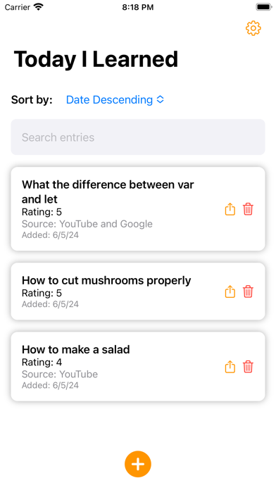 Today I Learned... screenshot 1