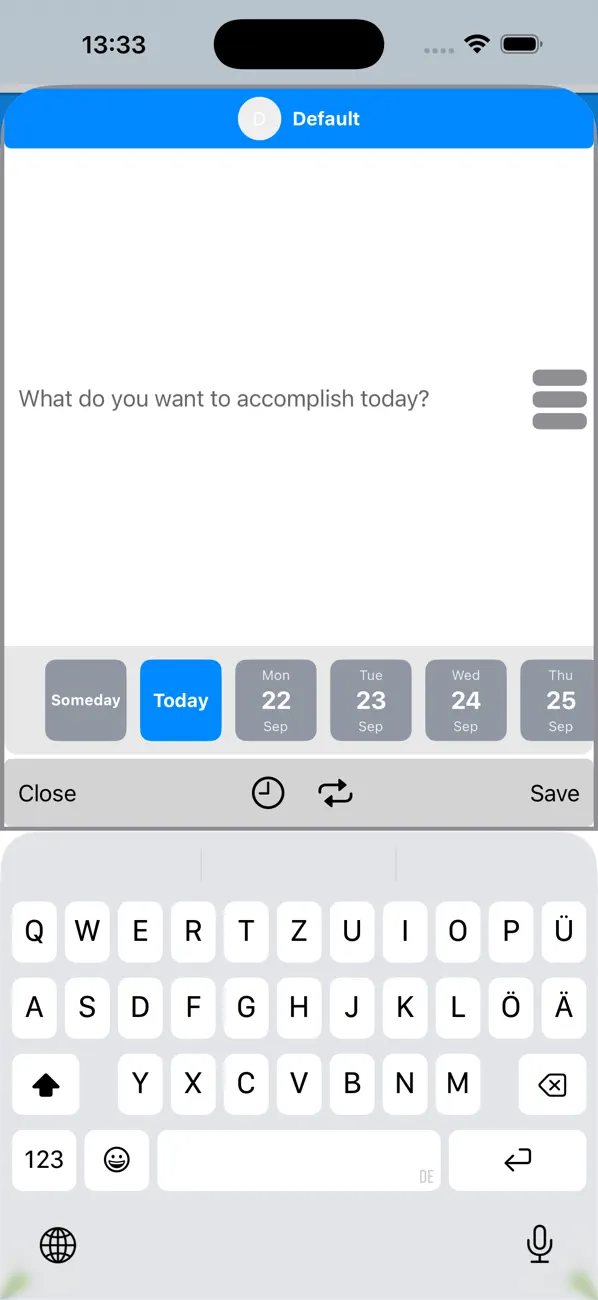 Today - Task Manager screenshot 1