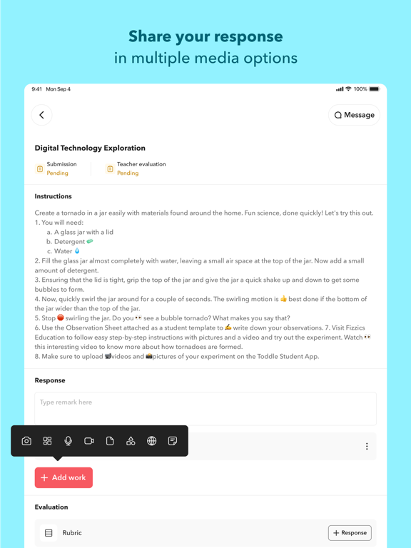 Toddle Student screenshot 3