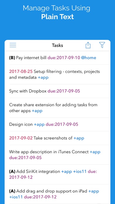 Todotxt+ screenshot 4