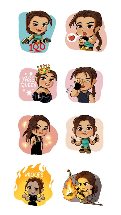 Tomb Raider 25 Sticker Pack screenshot 1
