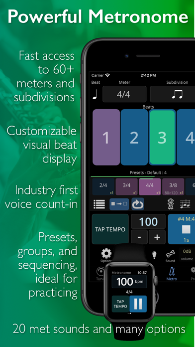 TonalEnergy Tuner & Metronome screenshot 1