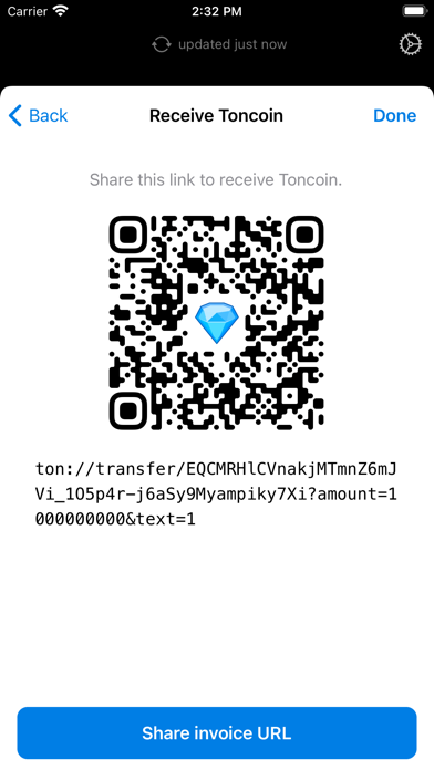 Toncoin Wallet screenshot 1