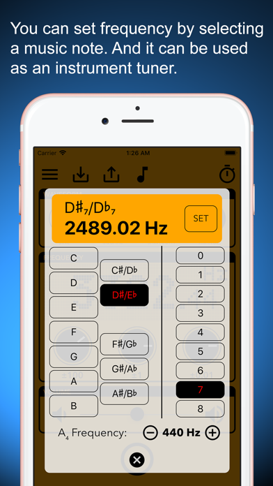 Tone Generator EX screenshot 1