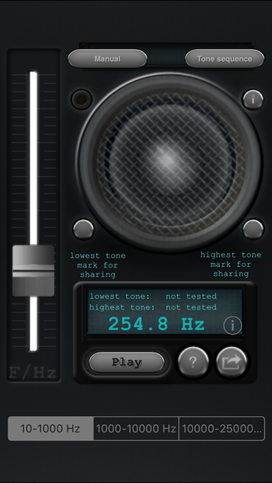 Tone generator screenshot 1