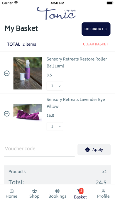 Tonic Day Spa screenshot 1