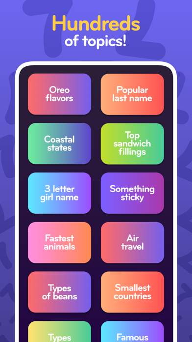Top 7 - family word game screenshot 1