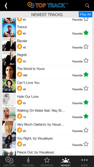 TopTrack - Promote your music in social media! screenshot 1