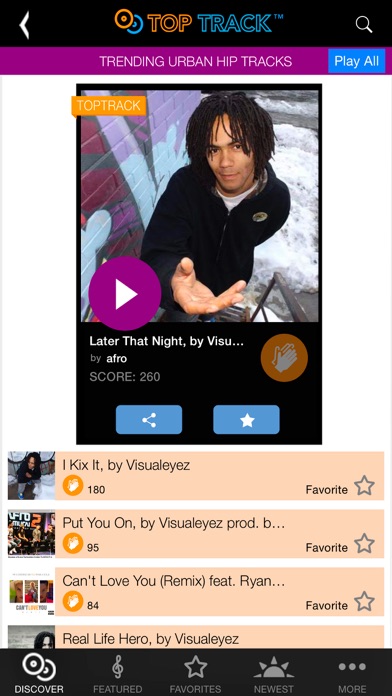 TopTrack - Promote your music in social media! screenshot 4