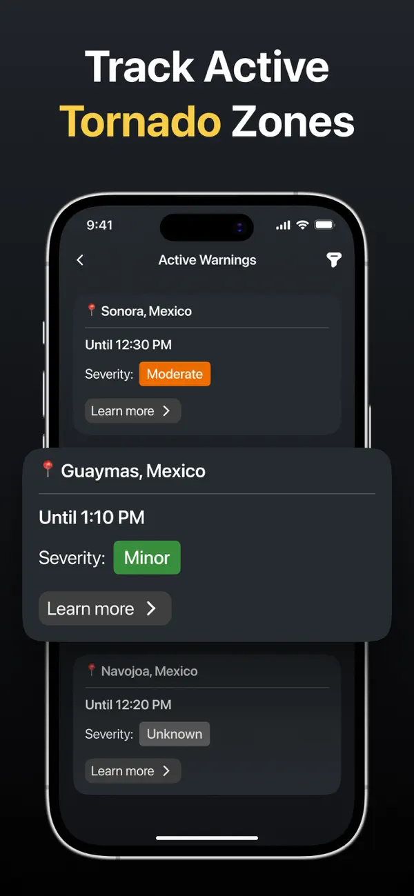 Tornado Warning & Tracker Live screenshot 2