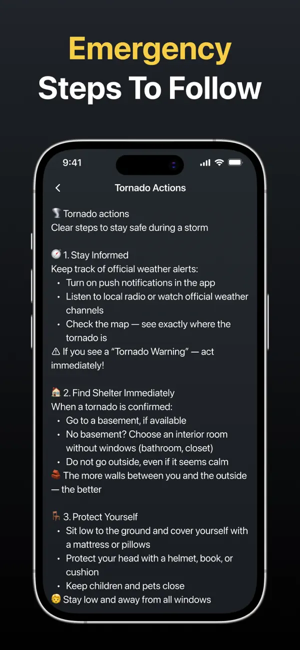 Tornado Warning & Tracker Live screenshot 1