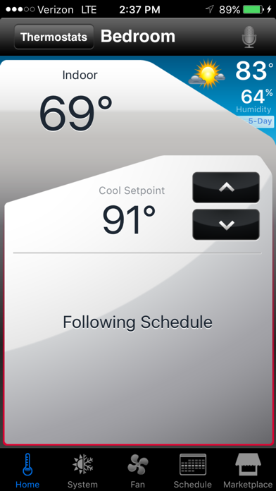 Total Connect Comfort screenshot 2