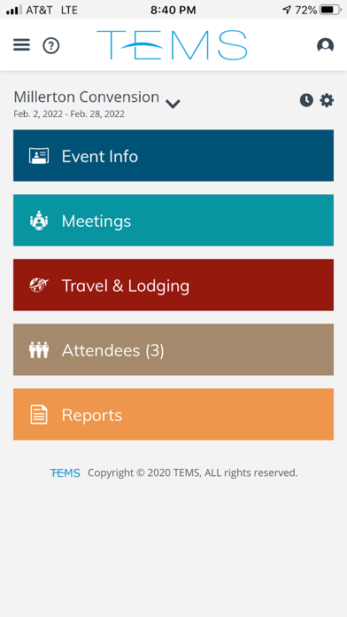 Total Event Management System screenshot 1
