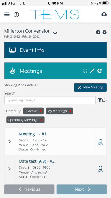 Total Event Management System screenshot 2