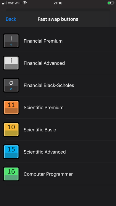 Touch Fin RPN screenshot 1