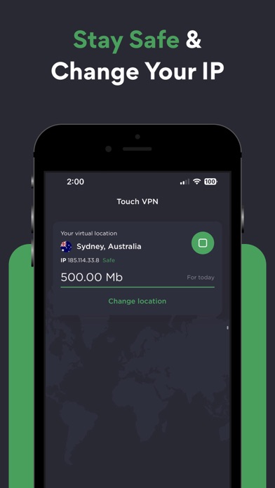 Touch VPN Secure Hotspot Proxy screenshot 2