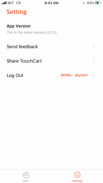 TouchCart screenshot 2