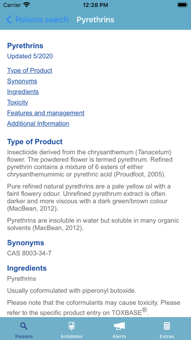TOXBASE screenshot 5
