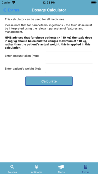 TOXBASE screenshot 1