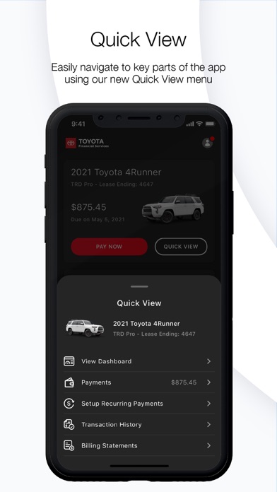 Toyota Financial Services screenshot 2
