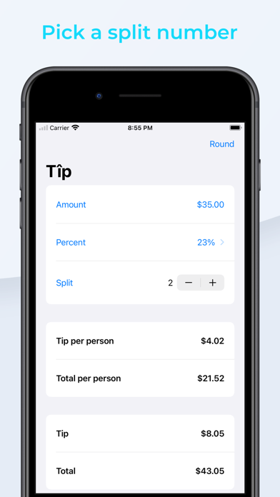 Tîp: Bill Gratuity Calculator screenshot 2