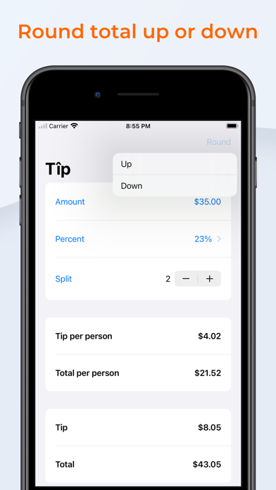 Tîp: Bill Gratuity Calculator screenshot 1