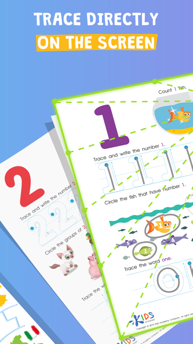 Tracing letters and numbers screenshot 3