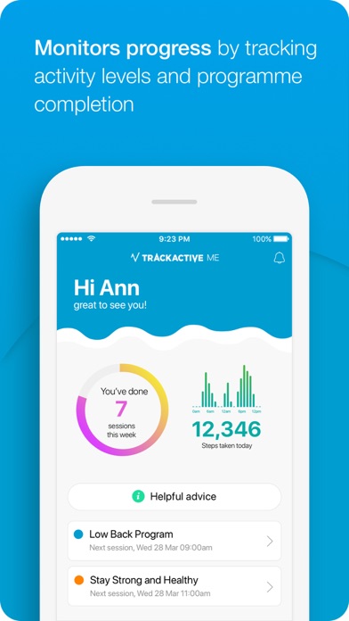 TrackActive Me: Virtual Physio screenshot 2