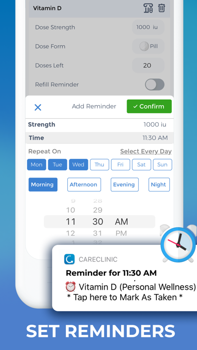 Tracker, Reminder - CareClinic screenshot 5