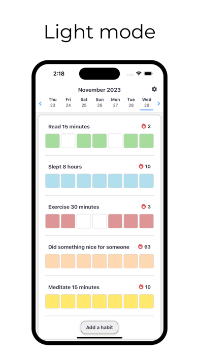 TrackHabits - A Habit Tracker screenshot 1