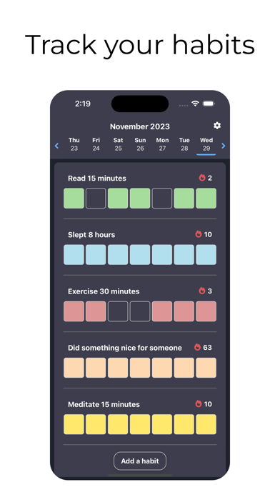TrackHabits - A Habit Tracker screenshot 4