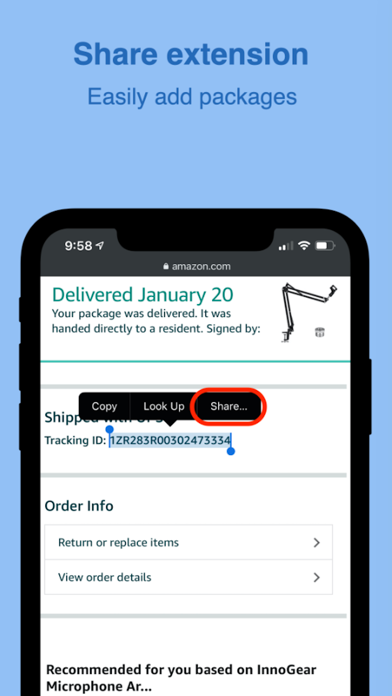 Tracking - Packages/Deliveries screenshot 1
