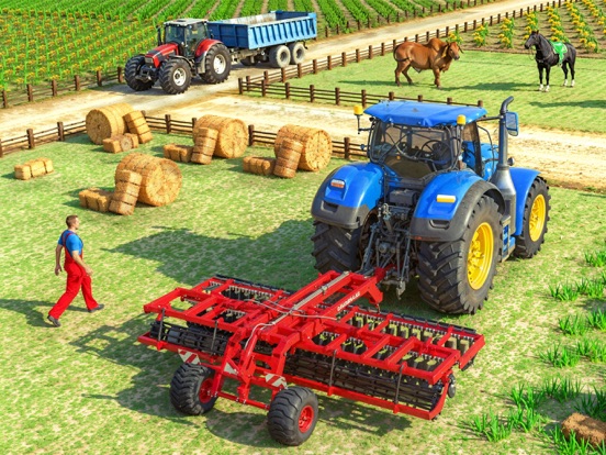 Tractor Driving Farming Games screenshot 8