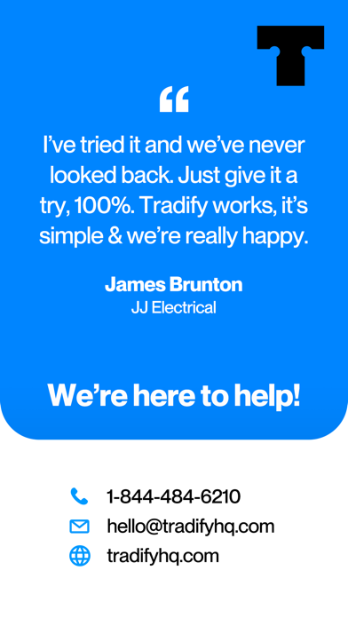 Tradify - Quote & Invoice Tool screenshot 1