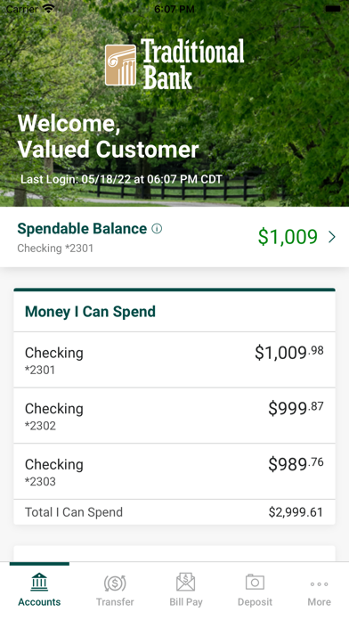 Traditional Bank Mobile screenshot 5