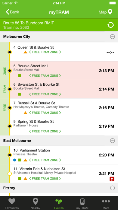 tramTRACKER screenshot 2