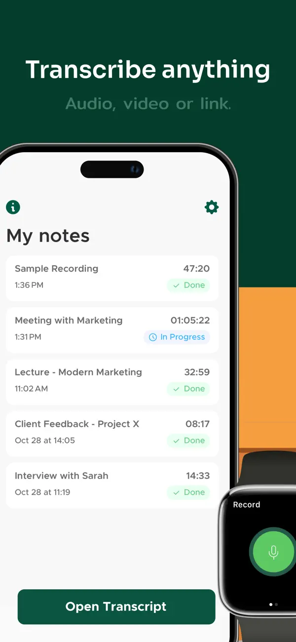 Transcribe Audio to Text Notes screenshot 6