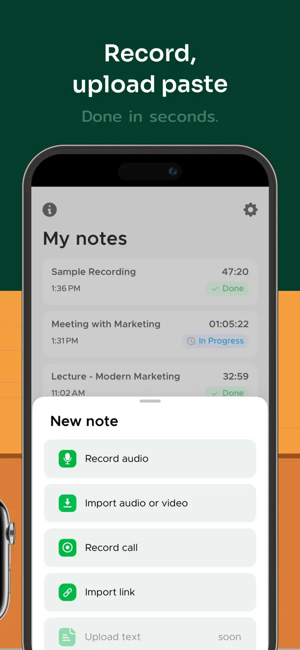 Transcribe Audio to Text Notes screenshot 5