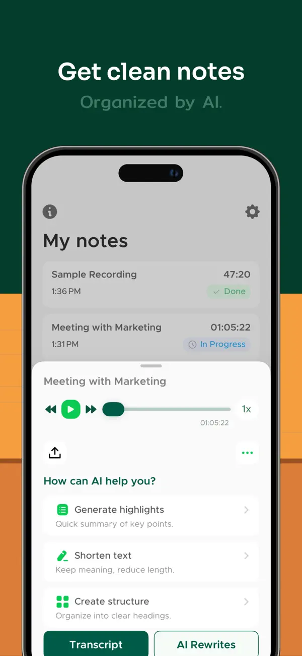 Transcribe Audio to Text Notes screenshot 4