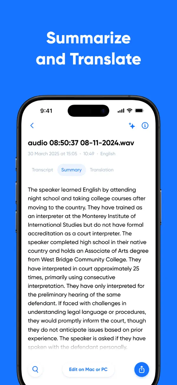 Transcribe - Speech to Text screenshot 3