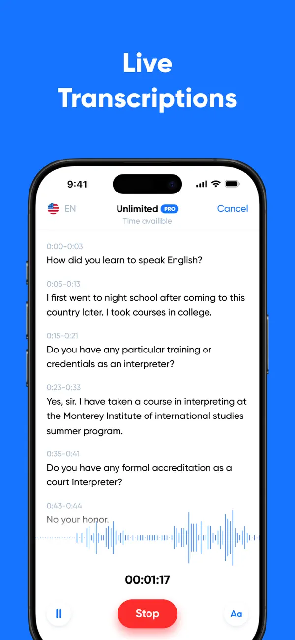 Transcribe - Speech to Text screenshot 4