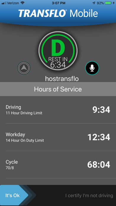 TRANSFLO Mobile+ screenshot 1