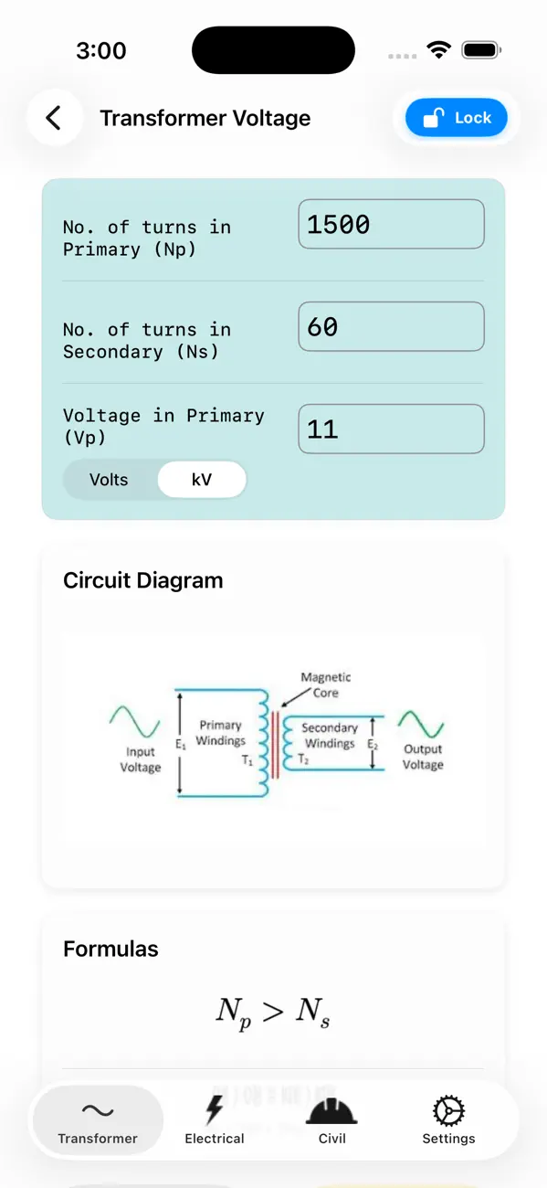 Transformer Calculator. screenshot 4