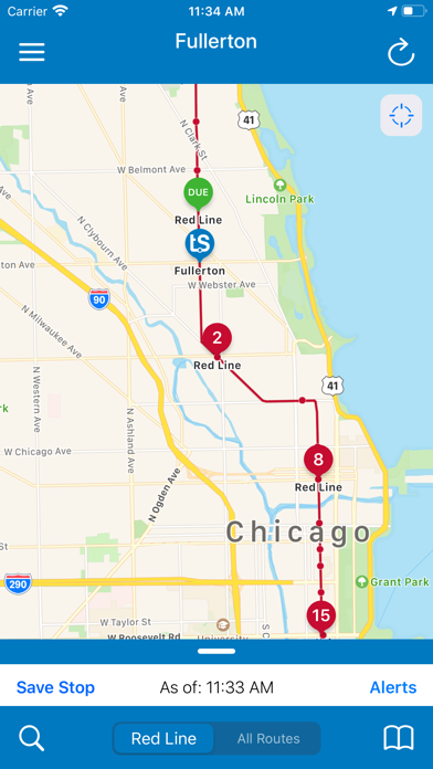 Transit Stop: CTA Tracker. screenshot 3